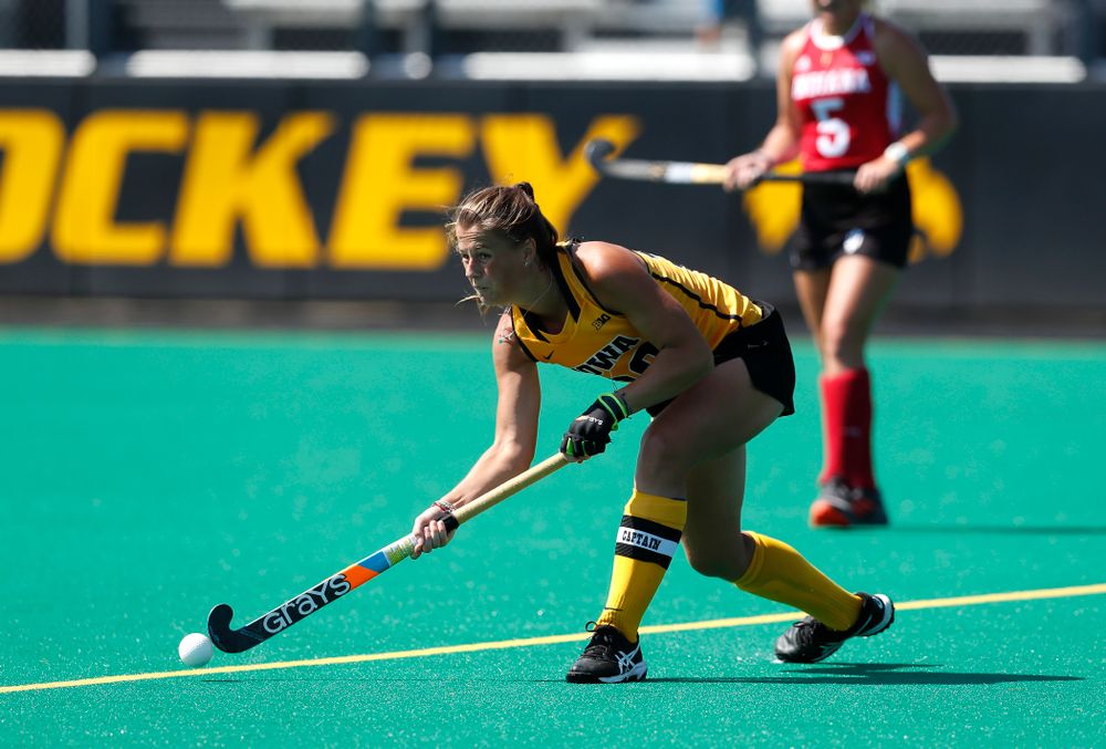 Iowa Hawkeyes Sophie Sunderland (20) against Indiana Sunday, September 16, 2018 at Grant Field. (Brian Ray/hawkeyesports.com)