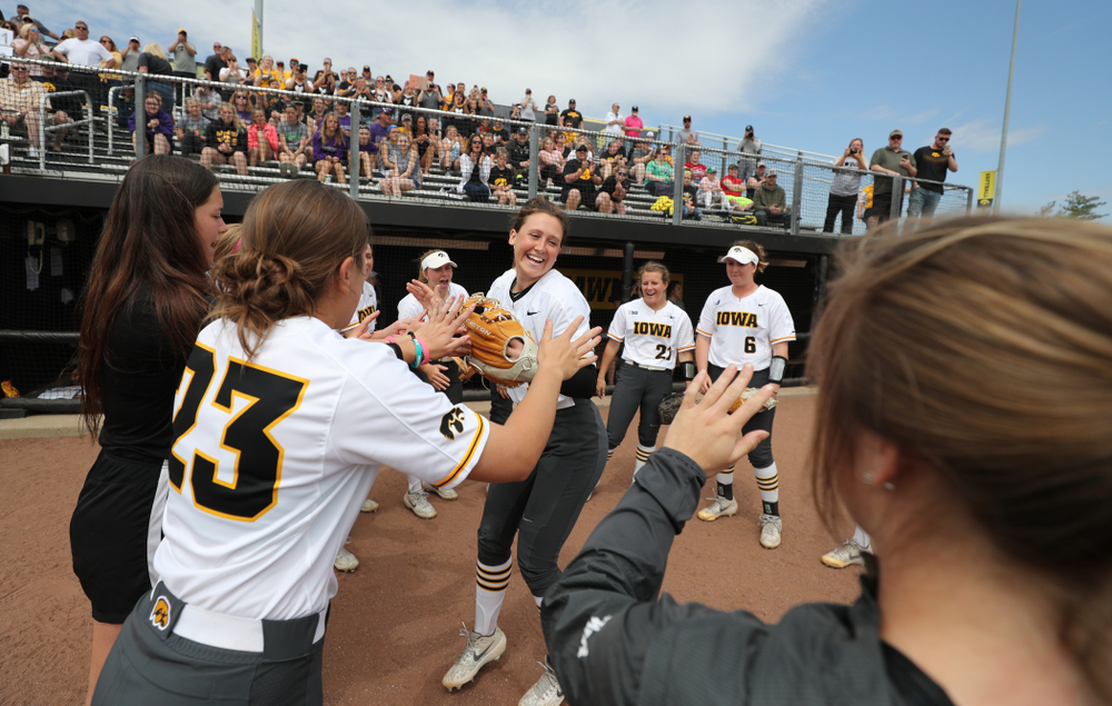 Iowa Hawkeyes Mallory Kilian (11) against the Ohio State Buckeyes on senior day Sunday, May 5, 2019 at Pearl Field. (Brian Ray/hawkeyesports.com)