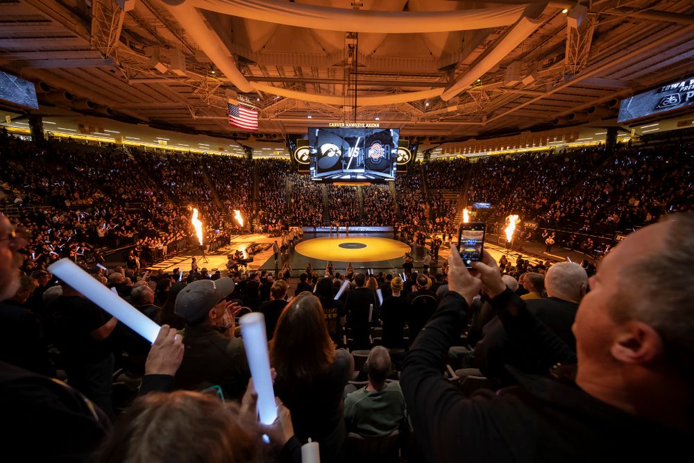 The Iowa Hawkeyes wrestle Ohio State Friday, January 24, 2020 at Carver-Hawkeye Arena. (Brian Ray/hawkeyesports.com)