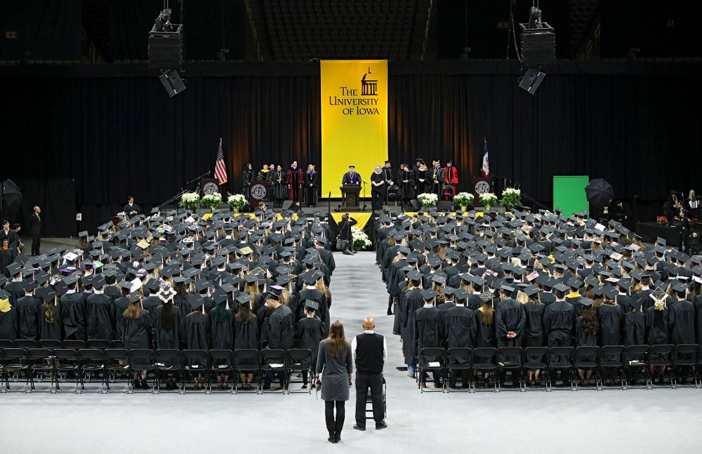 The College of Liberal Arts and Sciences and University College Fall 2019 Commencement ceremony at Carver-Hawkeye Arena in Iowa City on Saturday, December 21, 2019. (Stephen Mally/hawkeyesports.com)