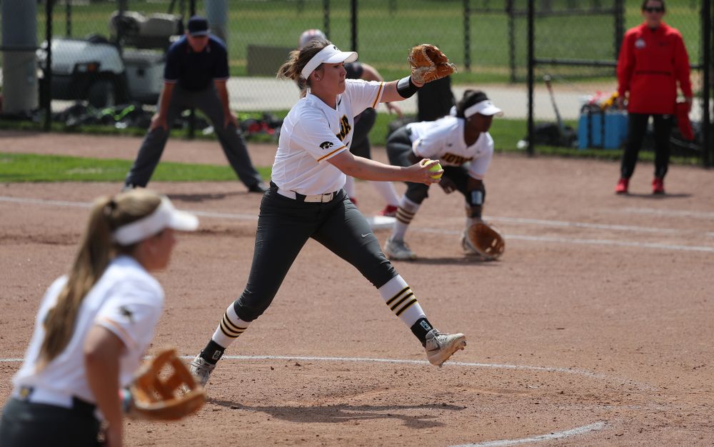 Iowa Hawkeyes Erin Riding (6) against the Ohio State Buckeyes on senior day Sunday, May 5, 2019 at Pearl Field. (Brian Ray/hawkeyesports.com)
