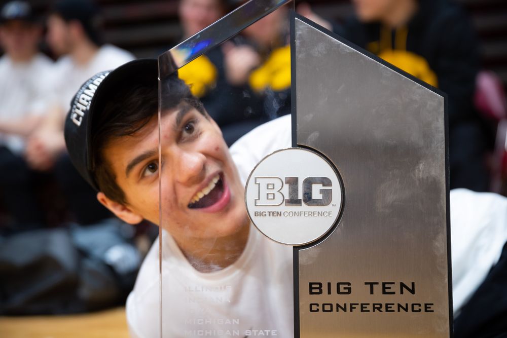 The Iowa Hawekeys against Minnesota and Penn State at the Maturi Pavilion Saturday, March 23, 2019 in Minneapolis, Minn. (C. Morgan Engel/Freelance)