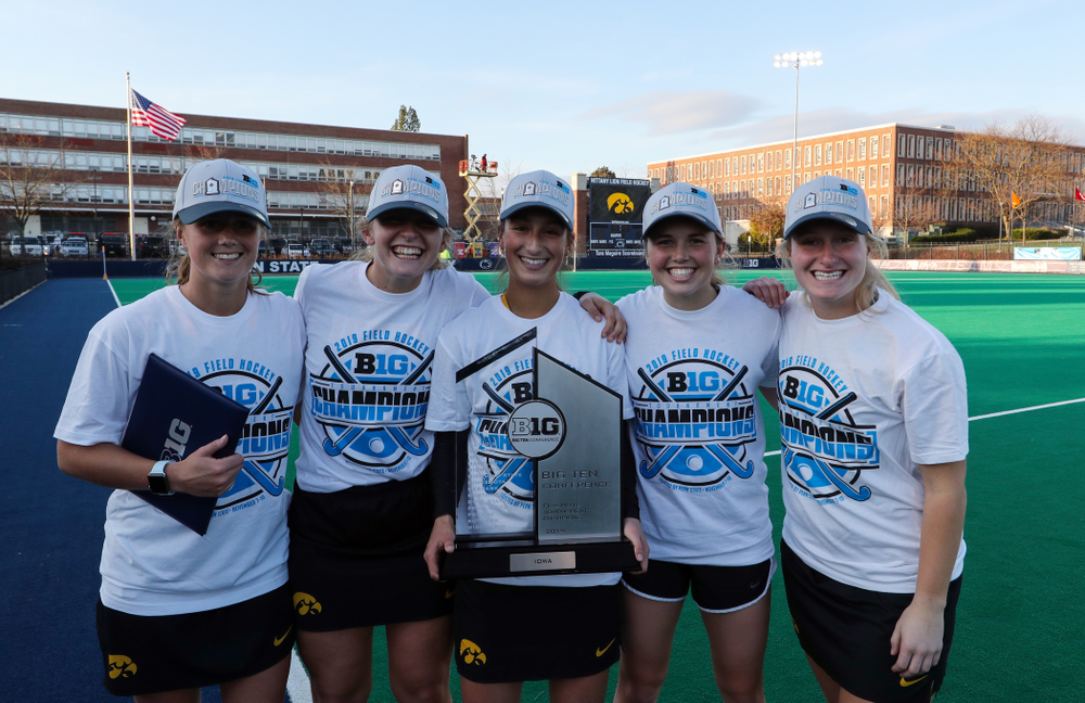 The Iowa Field Hockey Seniors following their game against Penn State in the 2019 Big Ten Field Hockey Tournament Championship Game Sunday, November 10, 2019 in State College. (Brian Ray/hawkeyesports.com)