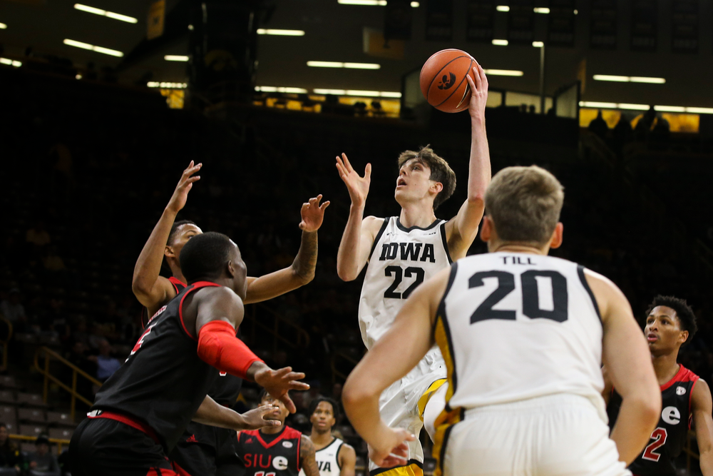Iowa Hawkeyes forward Patrick McCaffery (22) during Iowa men’s basketball vs SIUE on Friday, November 8, 2019 at Carver-Hawkeye Arena. (Lily Smith/hawkeyesports.com)