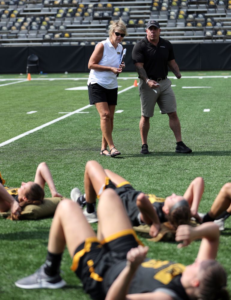 The Iowa WomenÕs Basketball Team participates in the The Program Tuesday, September 17, 2019 at Kinnick Stadium (Brian Ray/hawkeyesports.com)
