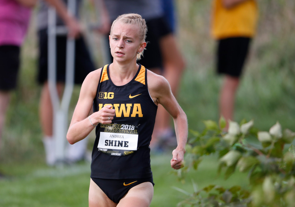 Andrea Shine during the Hawkeye Invitational Friday, August 31, 2018 at the Ashton Cross Country Course. (Brian Ray/hawkeyesports.com)