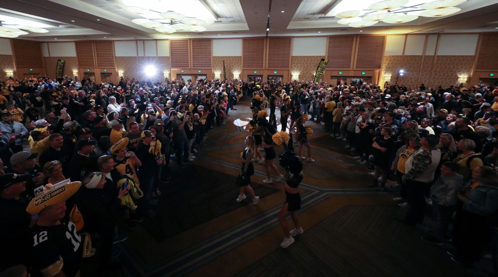 Fans during the Holiday Bowl Hawkeye Huddle Thursday, December 26, 2019 at the Hilton in downtown San Diego. (Brian Ray/hawkeyesports.com)