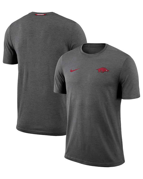 Official Arkansas Razorbacks Nike Running Hog Logo Dri Fit T Shirt Charcoal Arkansas Razorbacks Team Store Arkansas Razorbacks Store Shop University Of Arkansas Apparel Gear Gifts Clothing
