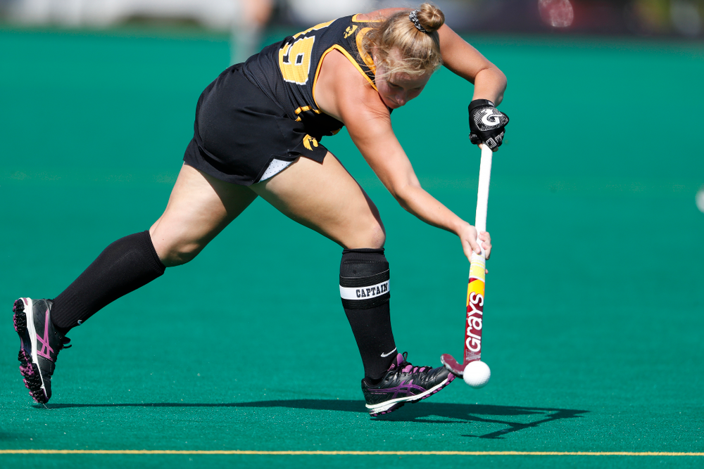 Iowa Hawkeyes Ryley Miller (19) against the Penn Quakers Friday, September 14, 2018 at Grant Field. (Brian Ray/hawkeyesports.com)
