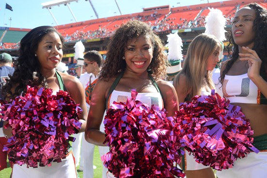 The #14'th ranked University of Miami Hurricanes play the Georgia Tech Yellow Jackets at Sun Life Stadium on October 05, 2013. Photo by Steven...