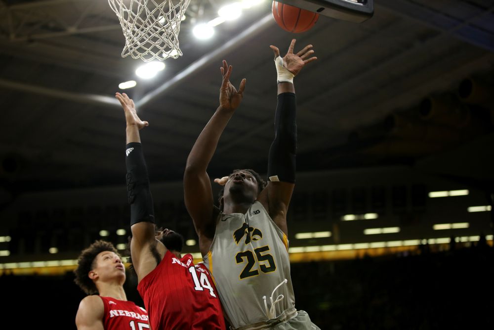Iowa Hawkeyes forward Tyler Cook (25) against the Nebraska Cornhuskers Sunday, January 6, 2019 at Carver-Hawkeye Arena. (Brian Ray/hawkeyesports.com)