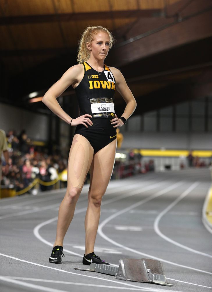 Iowa's Kylie Morken runs the 200-meters during the 2019 Larry Wieczorek Invitational Friday, January 18, 2019 at the Hawkeye Tennis and Recreation Center. (Brian Ray/hawkeyesports.com)
