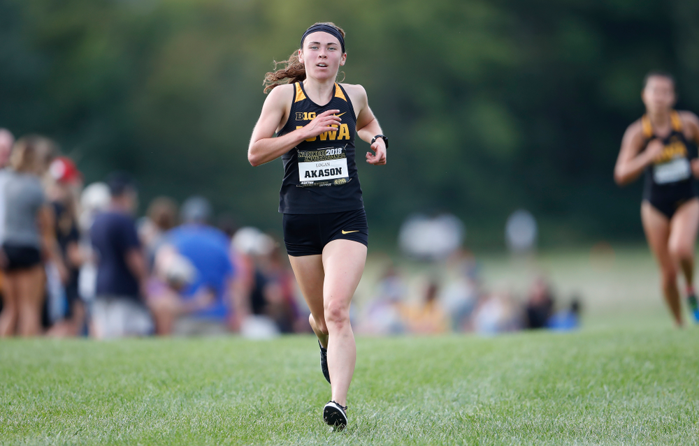 Logan Akason during the Hawkeye Invitational Friday, August 31, 2018 at the Ashton Cross Country Course. (Brian Ray/hawkeyesports.com)