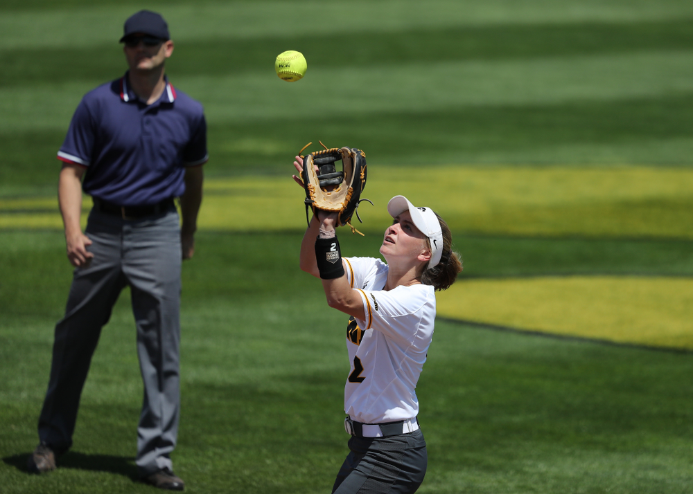 Iowa Hawkeyes Aralee Bogar (2) against the Ohio State Buckeyes on senior day Sunday, May 5, 2019 at Pearl Field. (Brian Ray/hawkeyesports.com)