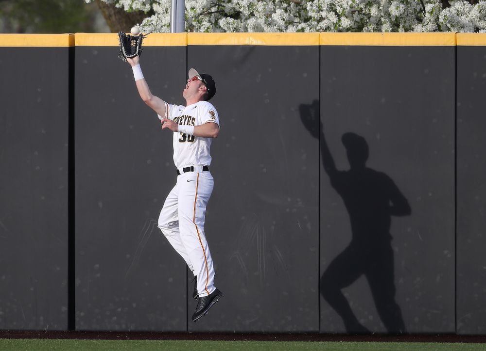 Iowa Hawkeyes Connor McCaffery (30) during game one against UC Irvine Friday, May 3, 2019 at Duane Banks Field. (Brian Ray/hawkeyesports.com)