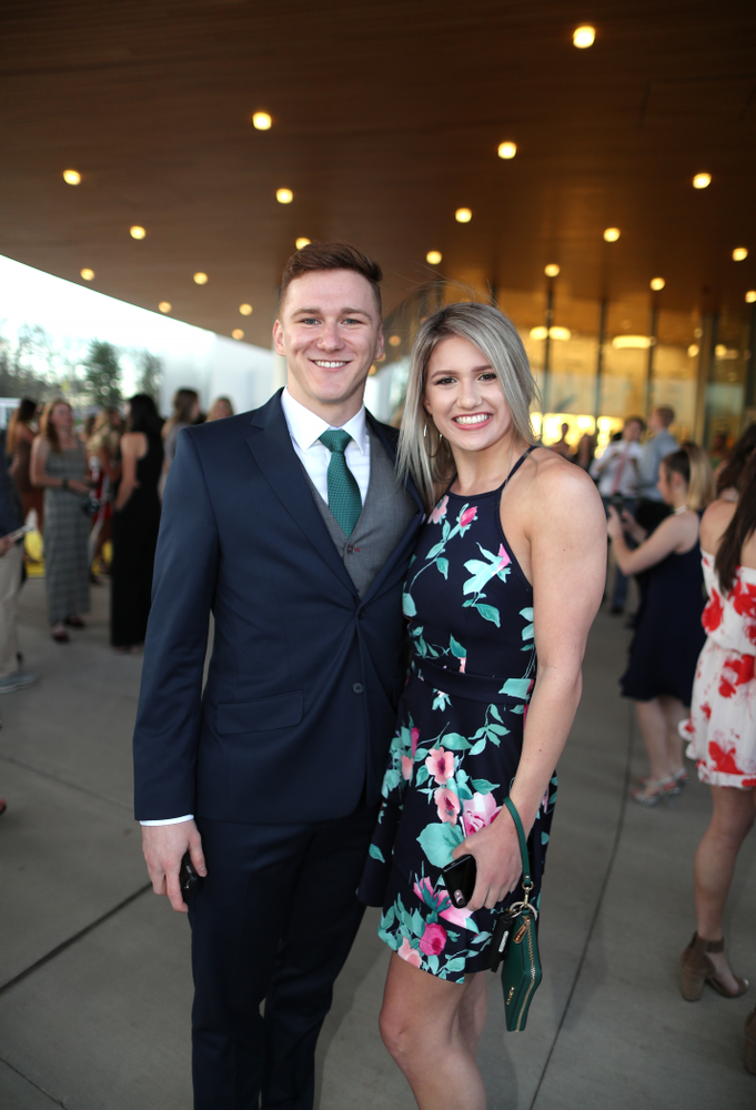 The 2019 Golden Herkys yellow carpet Tuesday, April 23, 2019 at Hancher Auditorium. (Brian Ray/hawkeyesports.com)