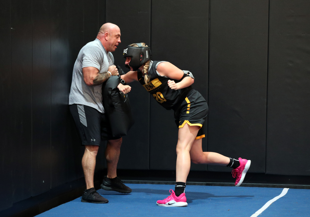 The Iowa WomenÕs Basketball Team participates in the The Program Wednesday, September 18, 2019 at Kinnick Stadium (Brian Ray/hawkeyesports.com)