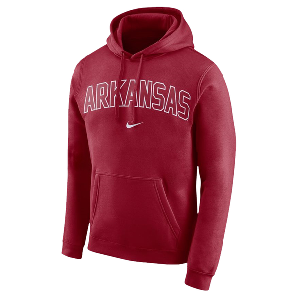 Arkansas Razorbacks Nike Arch Club Fleece Hoodie - Arkansas Razorbacks ...