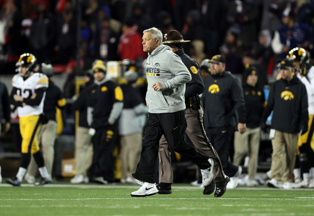 Iowa Hawkeyes head coach Kirk Ferentz against the Wisconsin Badgers Saturday, November 9, 2019 at Camp Randall Stadium in Madison, Wisc. (Brian Ray/hawkeyesports.com)