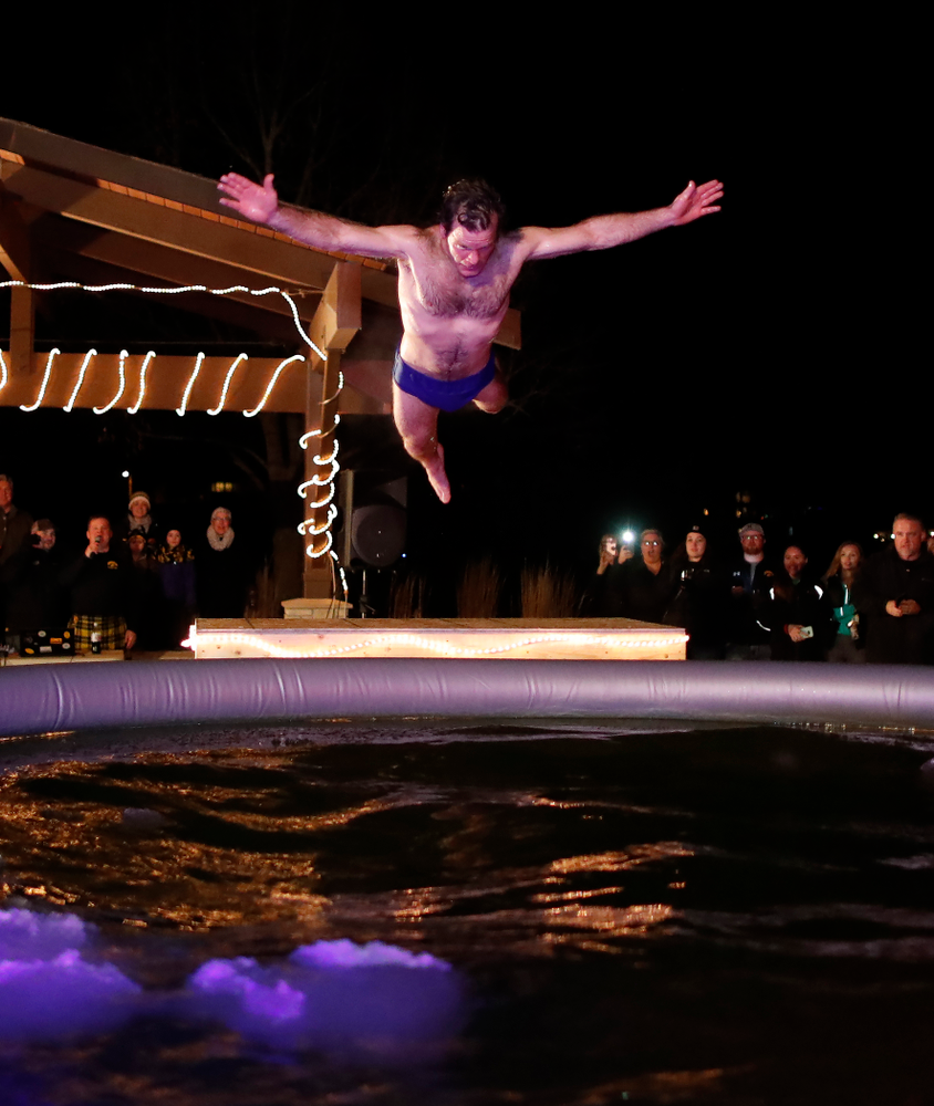 The Hawkeye Wrestling Club Arctic Plunge Saturday, January 27, 2018 at Brown Dear Golf Course in Coralville. (Brian Ray/hawkeyesports.com)