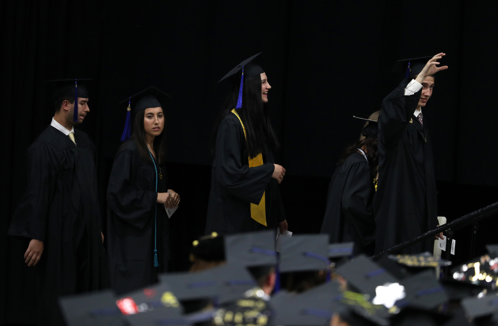 Iowa WomenÕs BasketballÕs Megan Gustafson during the Tippie College of Business spring commencement Saturday, May 11, 2019 at Carver-Hawkeye Arena. (Brian Ray/hawkeyesports.com)