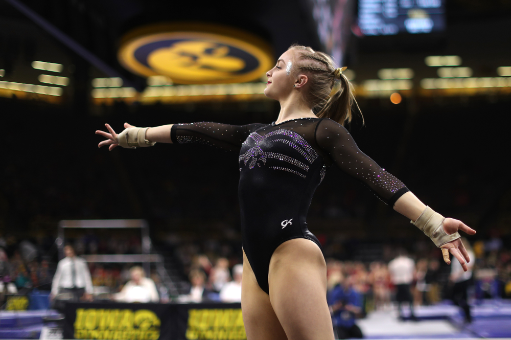 The Iowa Hawkeyes against the Iowa State Cyclones Friday, March 1, 2019 at Carver-Hawkeye Arena. (Brian Ray/hawkeyesports.com)