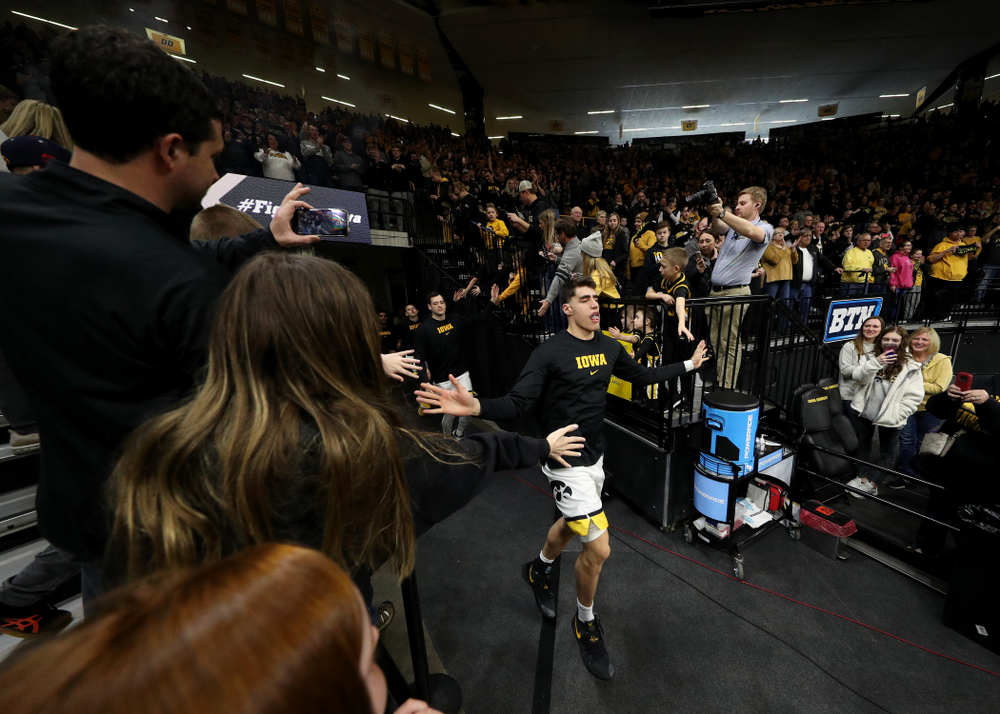 Iowa Hawkeyes forward Luka Garza (55) against Penn State Saturday, February 29, 2020 at Carver-Hawkeye Arena. (Brian Ray/hawkeyesports.com)