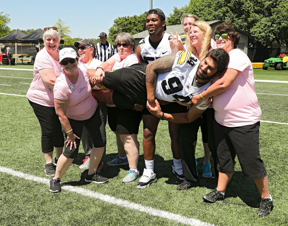 The Ladies Football Academy at the Hansen Football Performance Center in Iowa City on Saturday, Jun 8, 2019. (Stephen Mally/hawkeyesports.com)