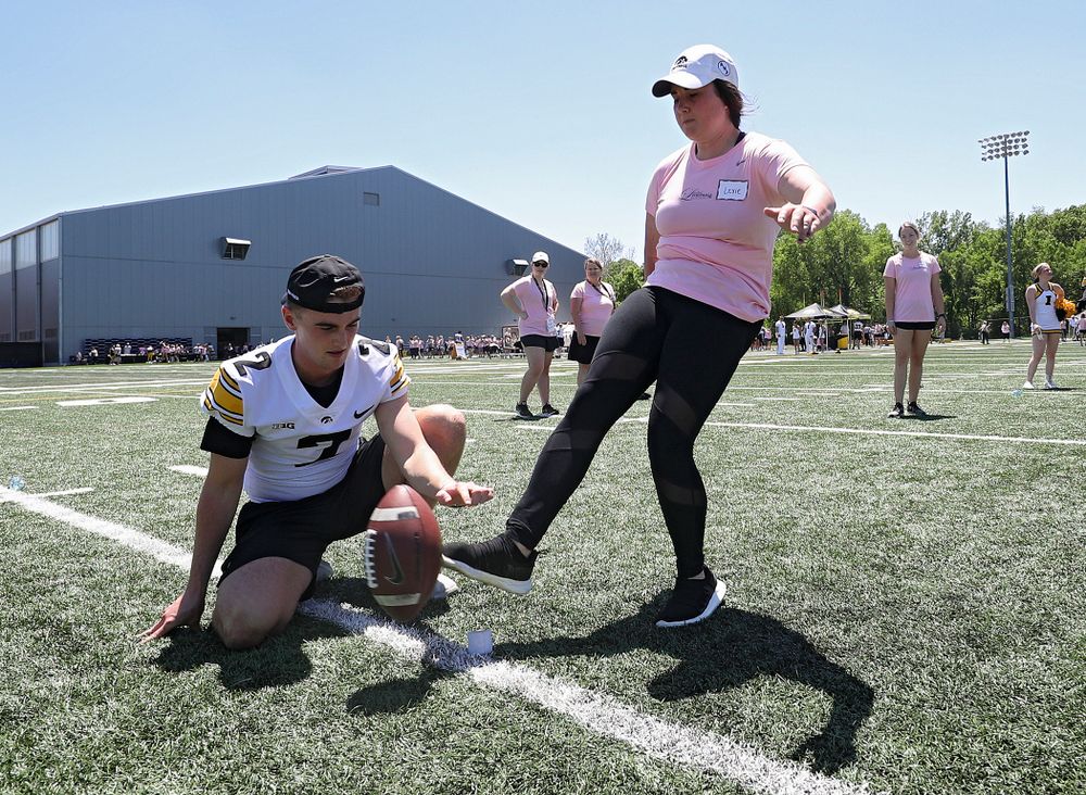 The Ladies Football Academy at the Hansen Football Performance Center in Iowa City on Saturday, Jun 8, 2019. (Stephen Mally/hawkeyesports.com)