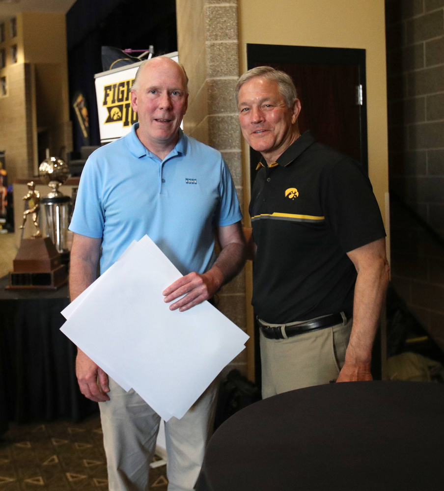 Kirk Ferentz -- Hawkeye Fan Event at the Quad-Cities Waterfront Convention Center in Bettendorf, Iowa, on May 15, 2019.