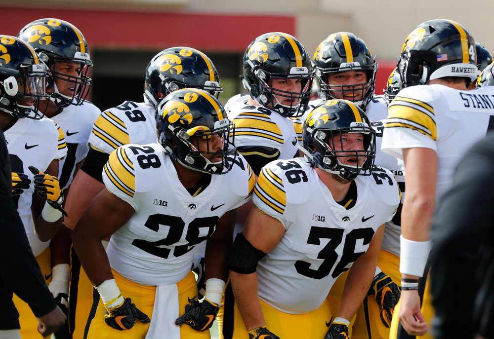The Iowa Hawkeyes against the Indiana Hoosiers Saturday, October 13, 2018 at Memorial Stadium, in Bloomington, Ind. (Brian Ray/hawkeyesports.com)