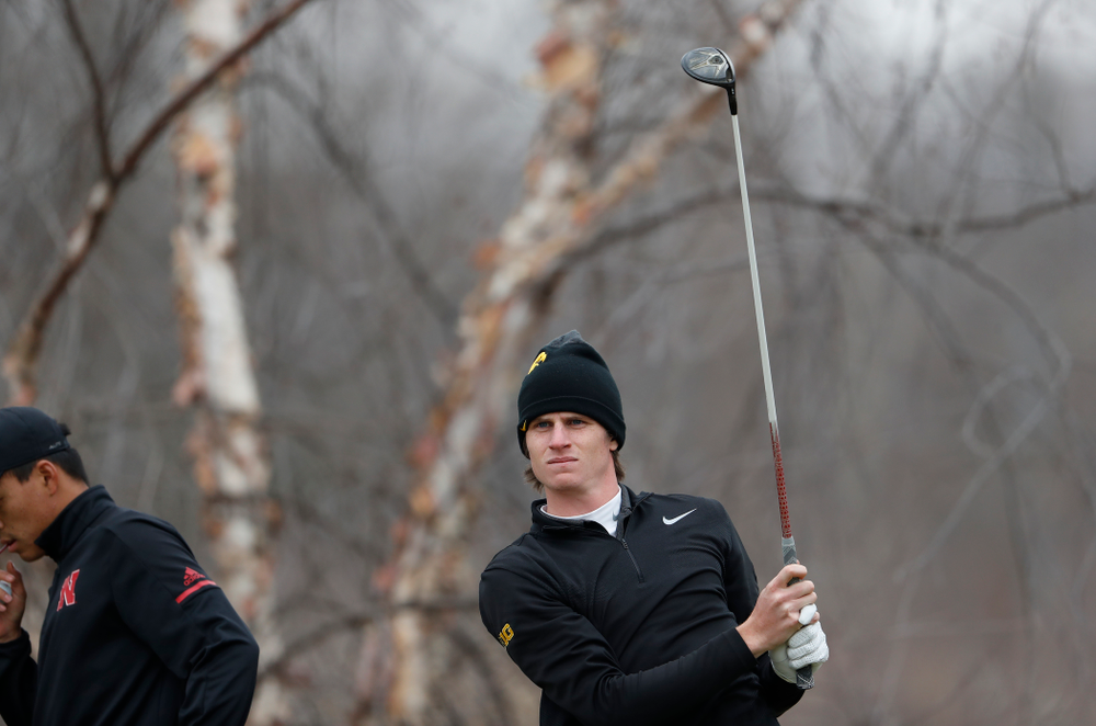 Sam Meuret during the 2018 Hawkeye Invitational Friday, April 13, 2018 at Finkbine Golf Course. (Brian Ray/hawkeyesports.com)