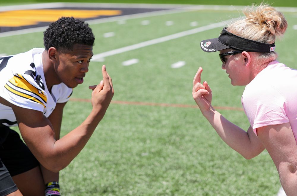 The Ladies Football Academy at the Hansen Football Performance Center in Iowa City on Saturday, Jun 8, 2019. (Stephen Mally/hawkeyesports.com)