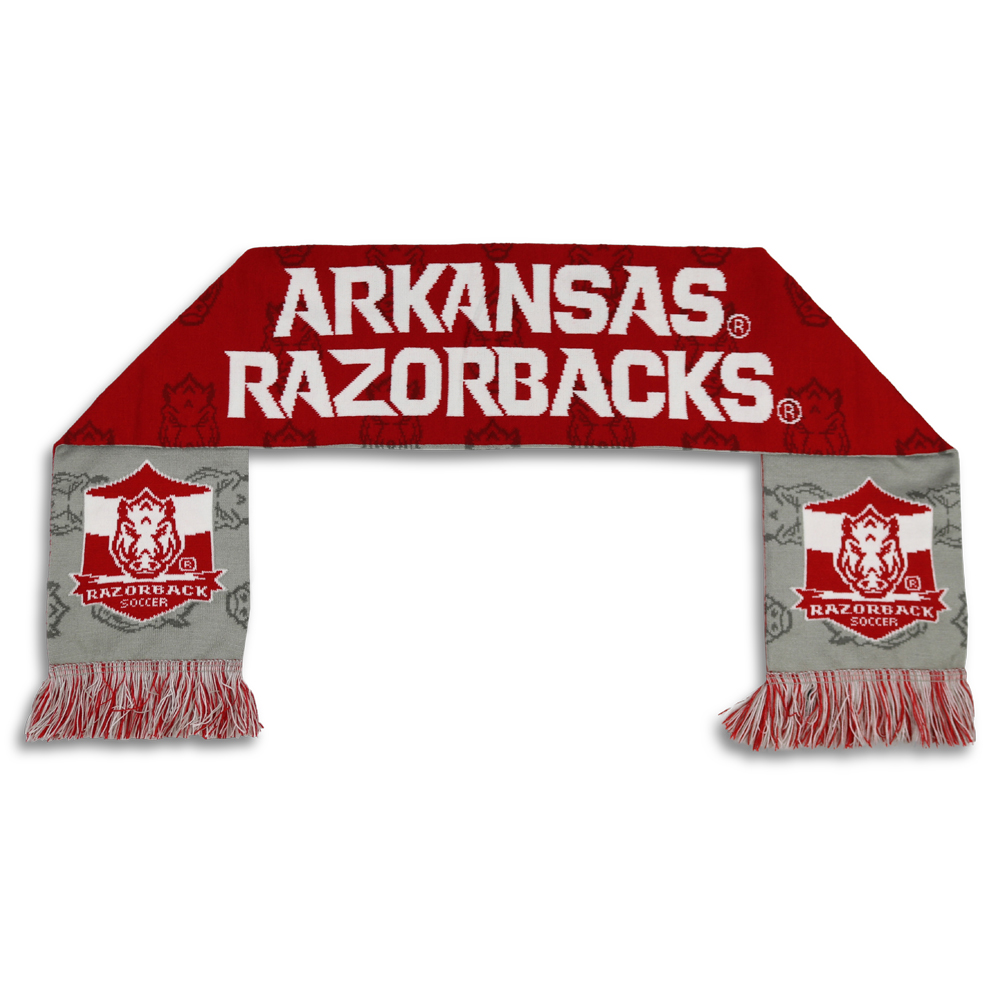 Arkansas Razorbacks Soccer Scarf Multi - Arkansas Razorbacks ...