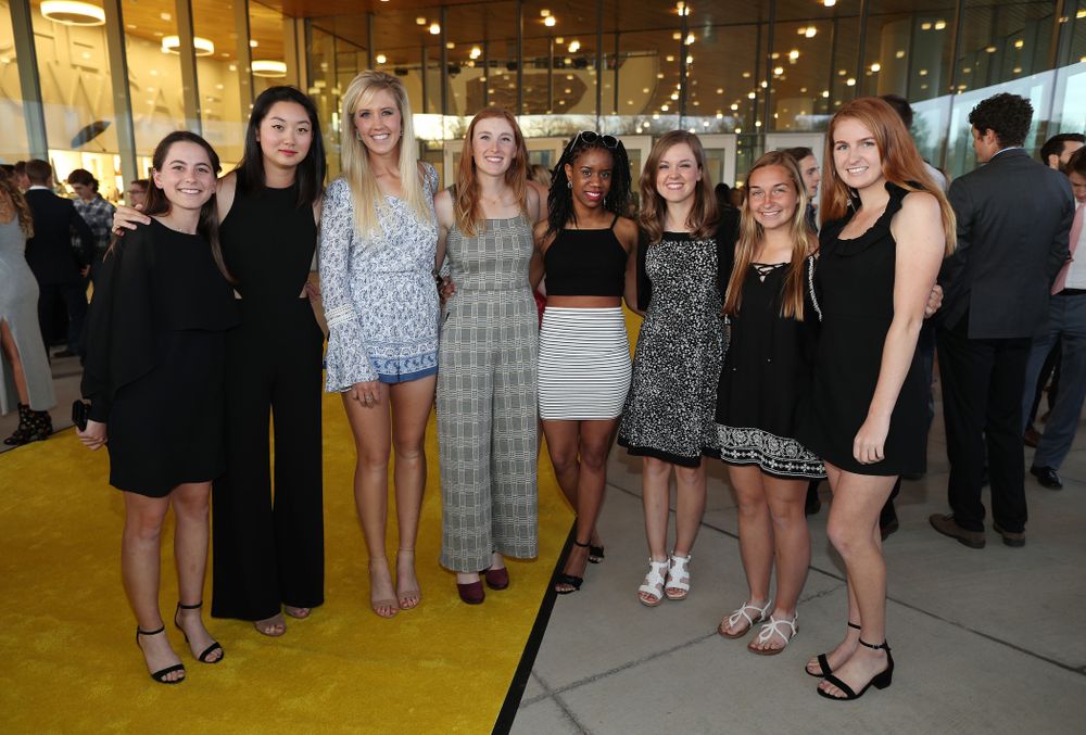 The 2019 Golden Herkys yellow carpet Tuesday, April 23, 2019 at Hancher Auditorium. (Brian Ray/hawkeyesports.com)