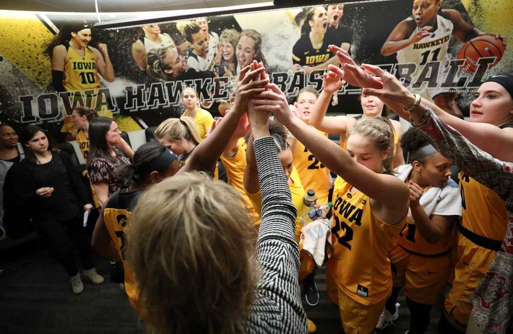 The Iowa Hawkeyes against the Michigan State Spartans Thursday, February 7, 2019 at Carver-Hawkeye Arena. (Brian Ray/hawkeyesports.com)