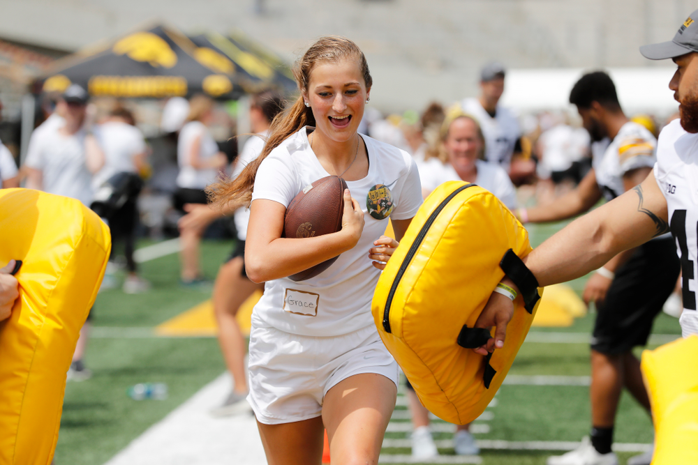 The 2018 Iowa Ladies Football Academy Saturday, June 9, 2018 at Kinnick Stadium. (Brian Ray/hawkeyesports.com)