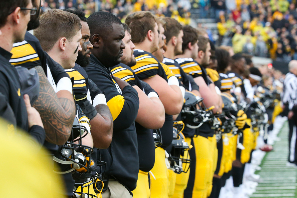 Iowa Hawkeyes during Iowa football vs Purdue on Saturday, October 19, 2019 at Kinnick Stadium. (Lily Smith/hawkeyesports.com)
