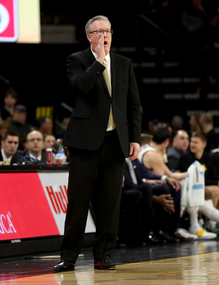 Iowa Hawkeyes head coach Fran McCaffery against the Ohio State Buckeyes Thursday, February 20, 2020 at Carver-Hawkeye Arena. (Brian Ray/hawkeyesports.com)