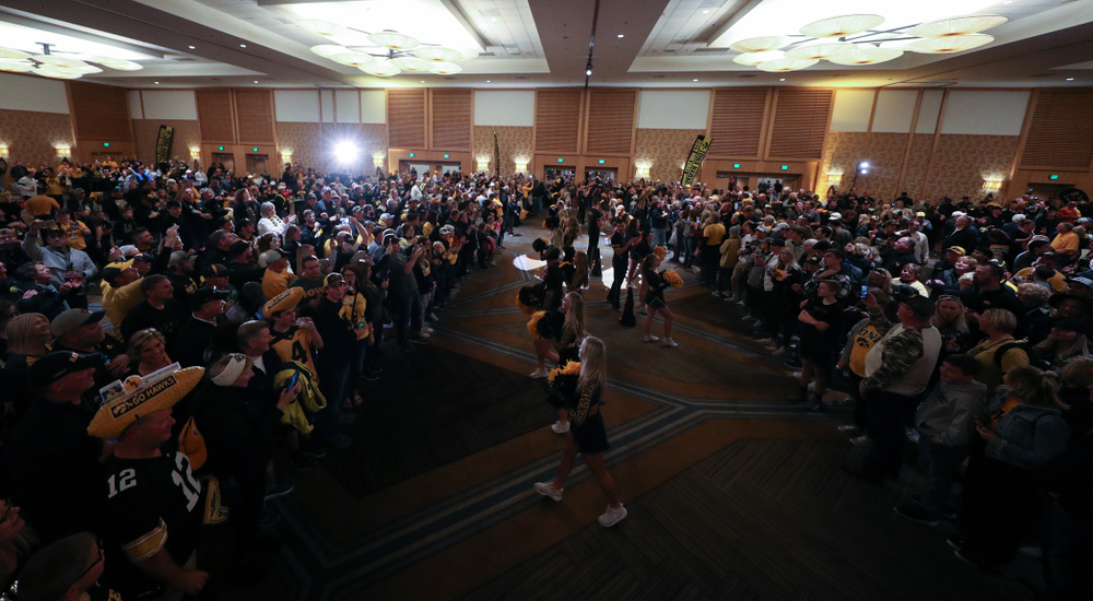 Fans during the Holiday Bowl Hawkeye Huddle Thursday, December 26, 2019 at the Hilton in downtown San Diego. (Brian Ray/hawkeyesports.com)