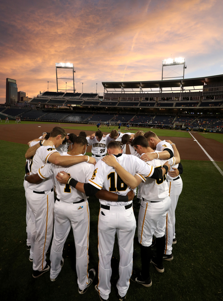 The Iowa Hawkeyes against the Minnesota Golden Gophers in the Big Ten Baseball Tournament Friday, May 24, 2019 at TD Ameritrade Park in Omaha, Neb. (Brian Ray/hawkeyesports.com)