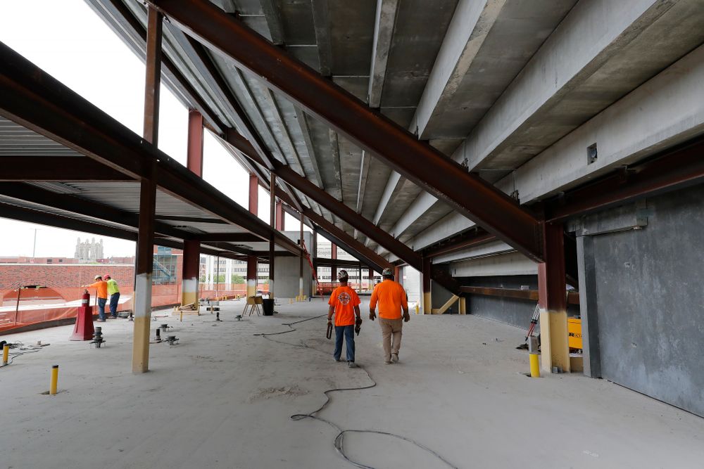 The view looking east on the concourse of the third deck of the new north end zone Wednesday, June 6, 2018 at Kinnick Stadium. (Brian Ray/hawkeyesports.com)