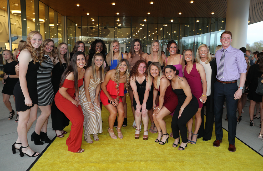 The 2019 Golden Herkys yellow carpet Tuesday, April 23, 2019 at Hancher Auditorium. (Brian Ray/hawkeyesports.com)