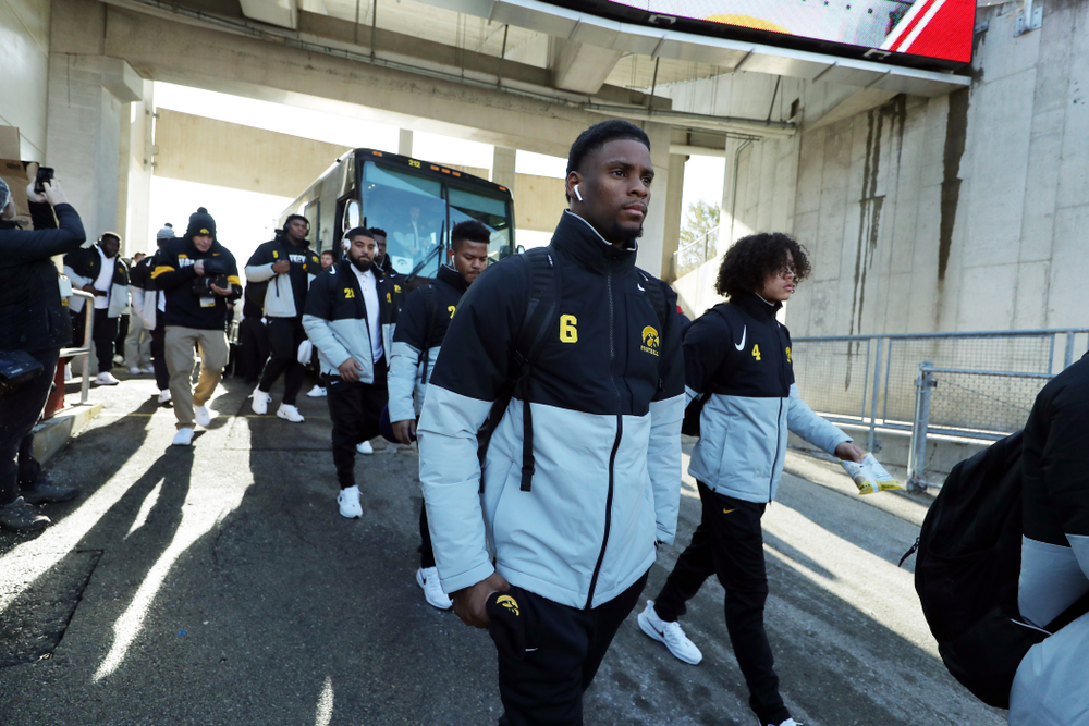 Iowa Hawkeyes wide receiver Ihmir Smith-Marsette (6) against the Wisconsin Badgers Saturday, November 9, 2019 at Camp Randall Stadium in Madison, Wisc. (Brian Ray/hawkeyesports.com)
