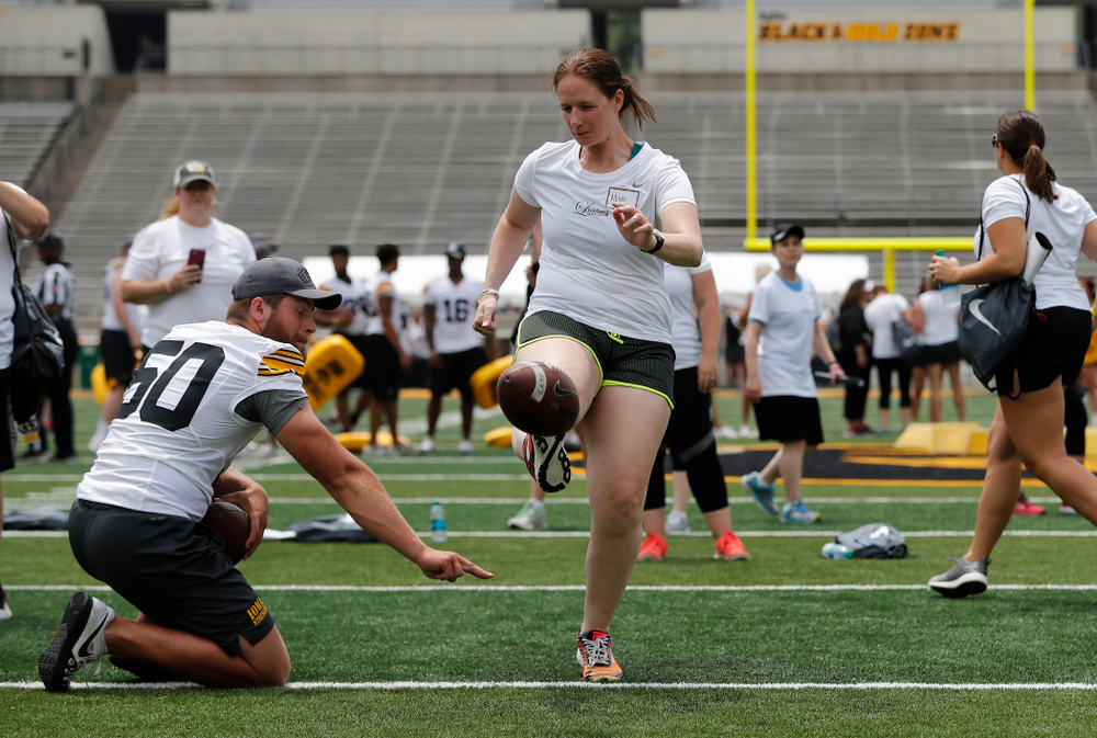The 2018 Iowa Ladies Football Academy Saturday, June 9, 2018 at Kinnick Stadium. (Brian Ray/hawkeyesports.com)