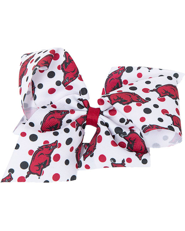 Arkansas Razorbacks King Collegiate Print Bow Arkansas