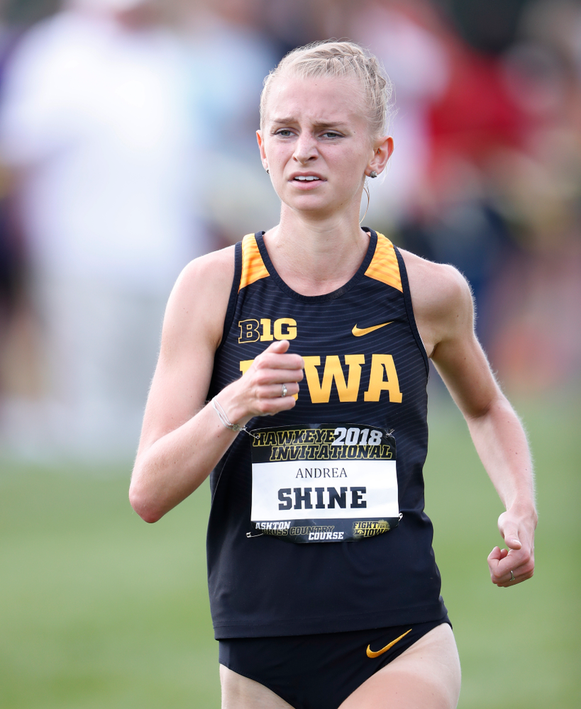 Andrea Shine during the Hawkeye Invitational Friday, August 31, 2018 at the Ashton Cross Country Course. (Brian Ray/hawkeyesports.com)