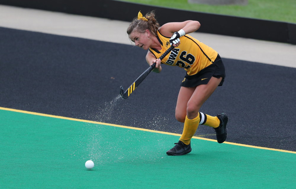 Iowa Hawkeyes forward Maddy Murphy (26) against Columbia Sunday, September 8, 2019 at Grant Field. (Brian Ray/hawkeyesports.com)