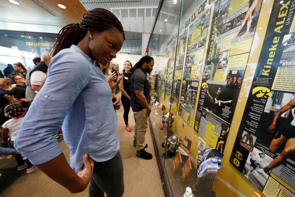 The 2018 Iowa Athletics Hall of Fame Class Friday, August 31, 2018 at the Hall of Fame. (Brian Ray/hawkeyesports.com)