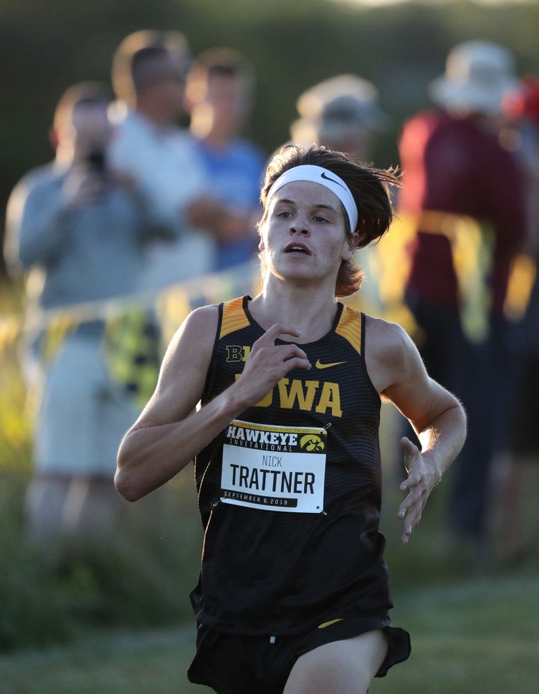 IowaÕs Nick Trattner runs in the 2019 Hawkeye Invitational Friday, September 6, 2019 at the Ashton Cross Country Course. (Brian Ray/hawkeyesports.com)